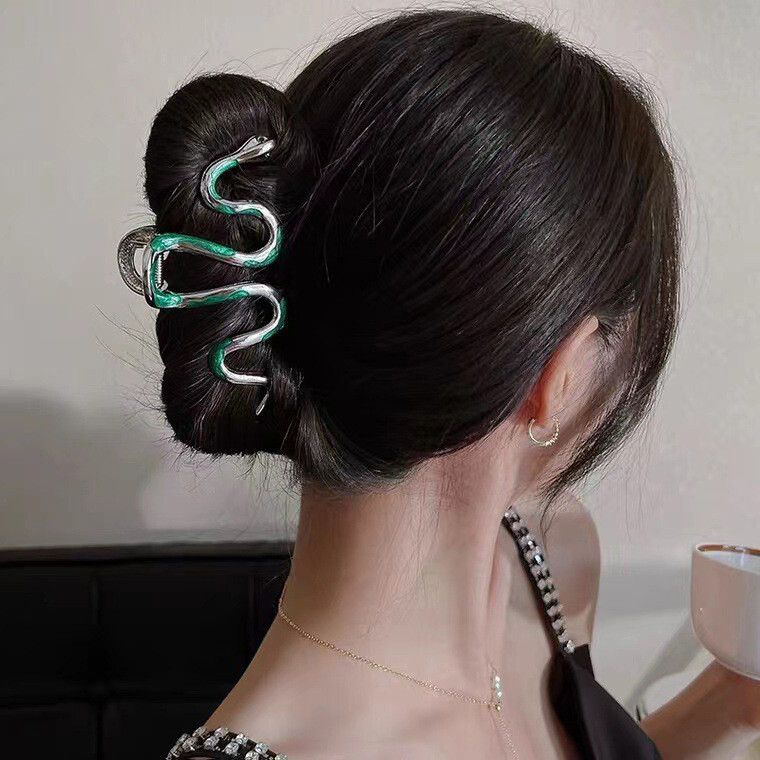 Snake Design Big Hair Claws Clips Halloween Gothic Women Hair Accessories Gift