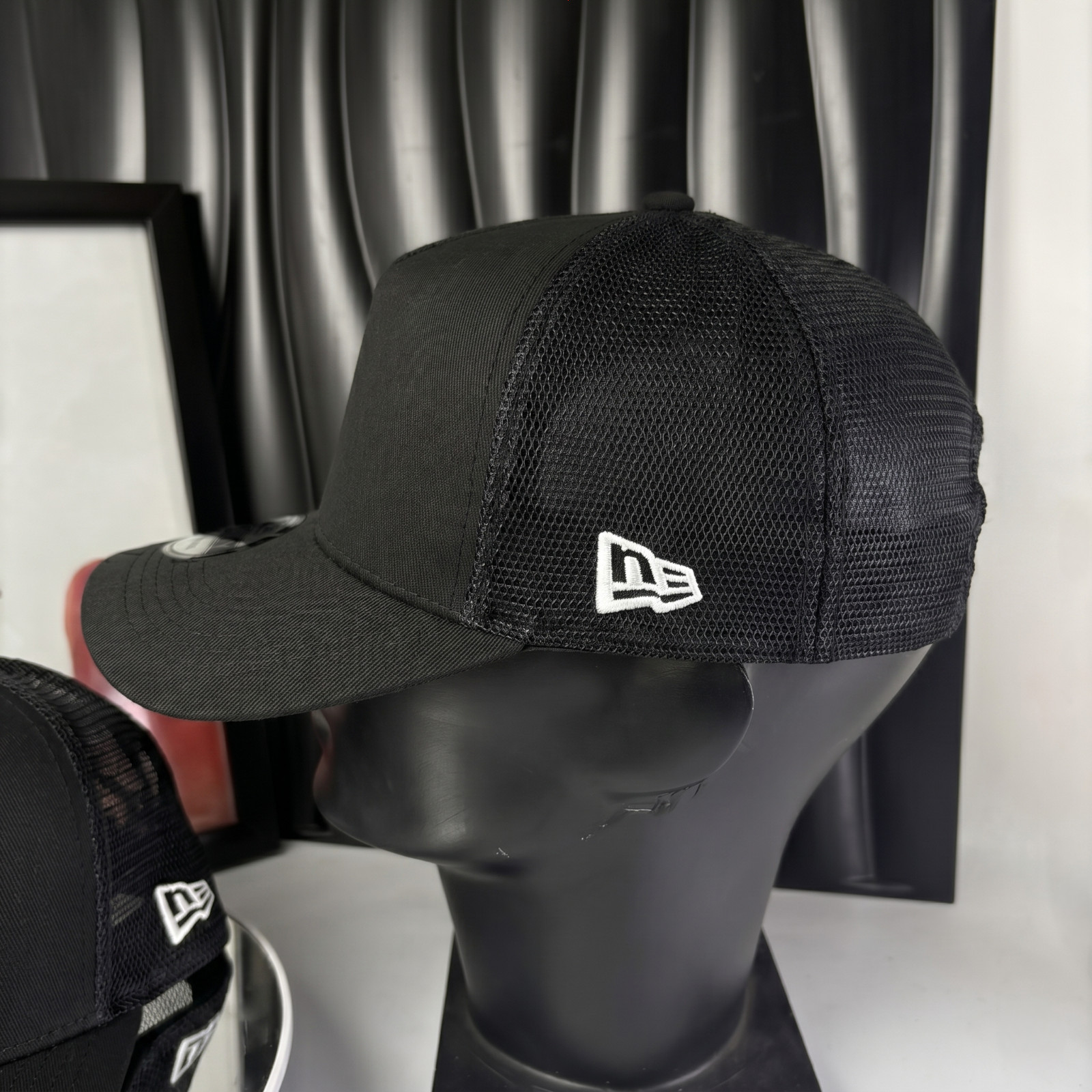 Harley Davidson Embroidered 9FORTY Trucker Hat Black Mesh Snapback Cap
