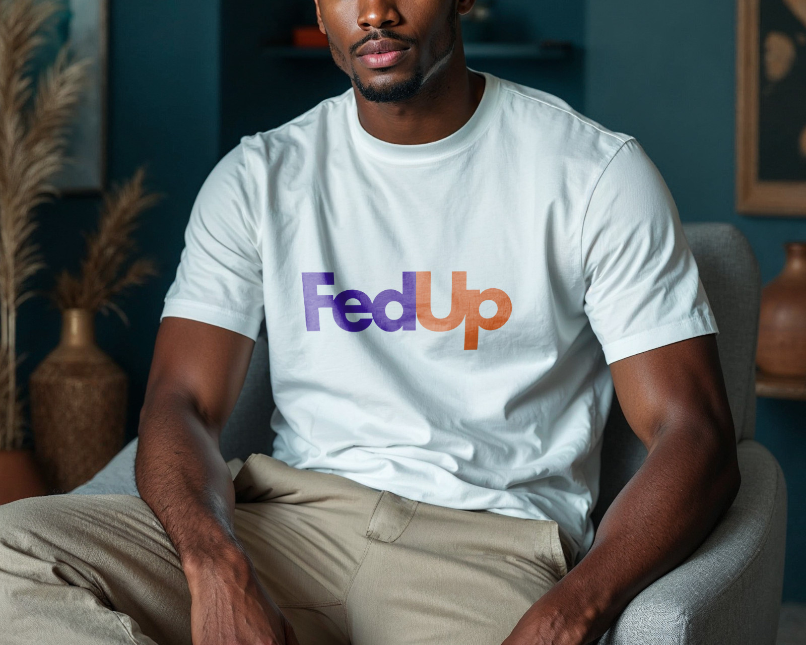 FedUp Parody T-Shirt Funny Slogan Graphic Tee Sarcastic Humor Shirt A23