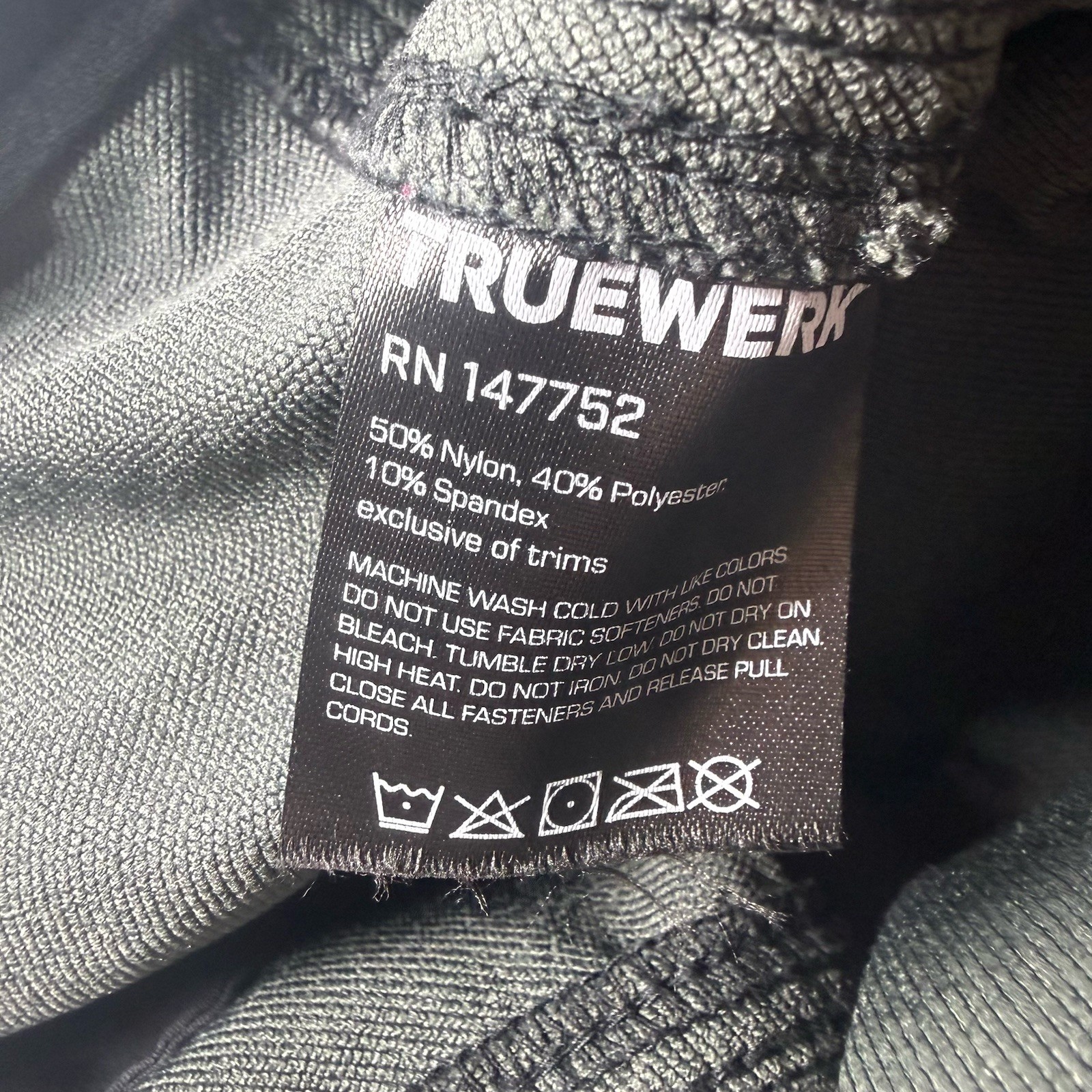 Truewerk T2 Werk Pant Mens 34×34 Black Cargo Utility Workwear EUC