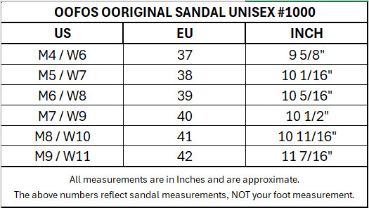 OOFOS OORIGINAL Recovery Sandal Unisex #1000 – Choose Size Color 100% Authentic