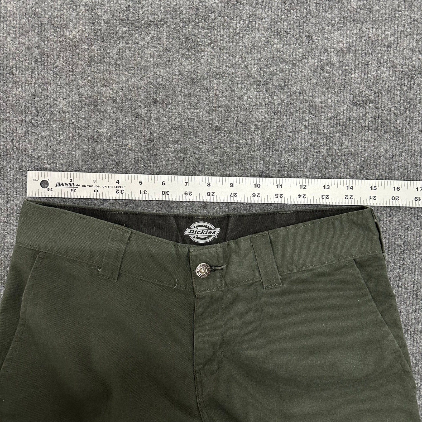 Dickies Pants Mens Size 30×30 Olive Green Skateboarding Slim Straight Chino Work