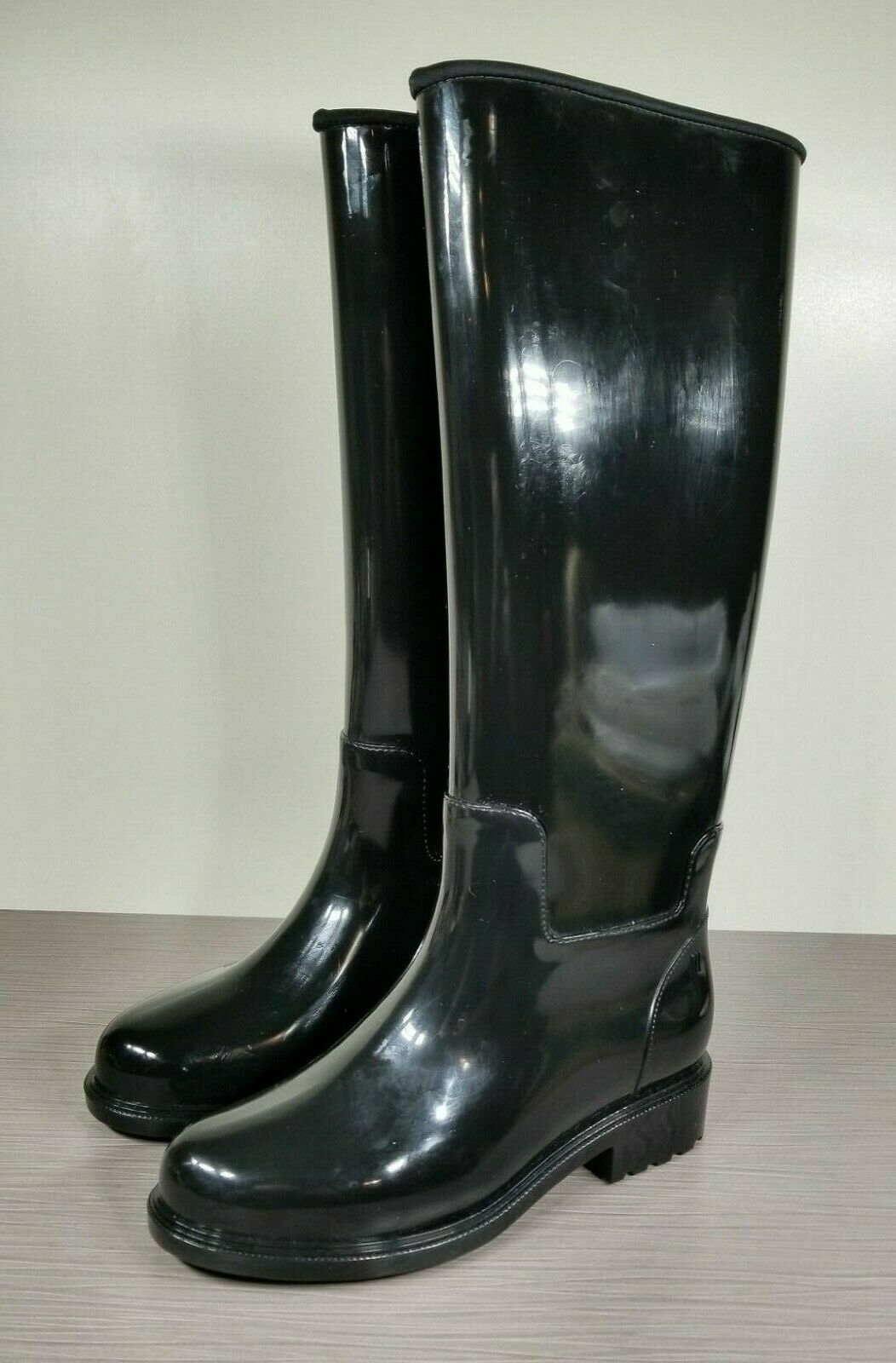 Melissa Fullness Rain Boot, Black Gloss, Like Hunter, Womens Various Sizes