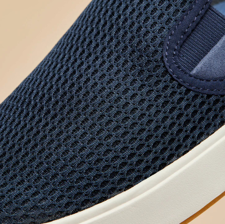 NEW OluKai Laeahi Men’s Slip On Sneakers Blue Depth Breathable Comfort Shoes