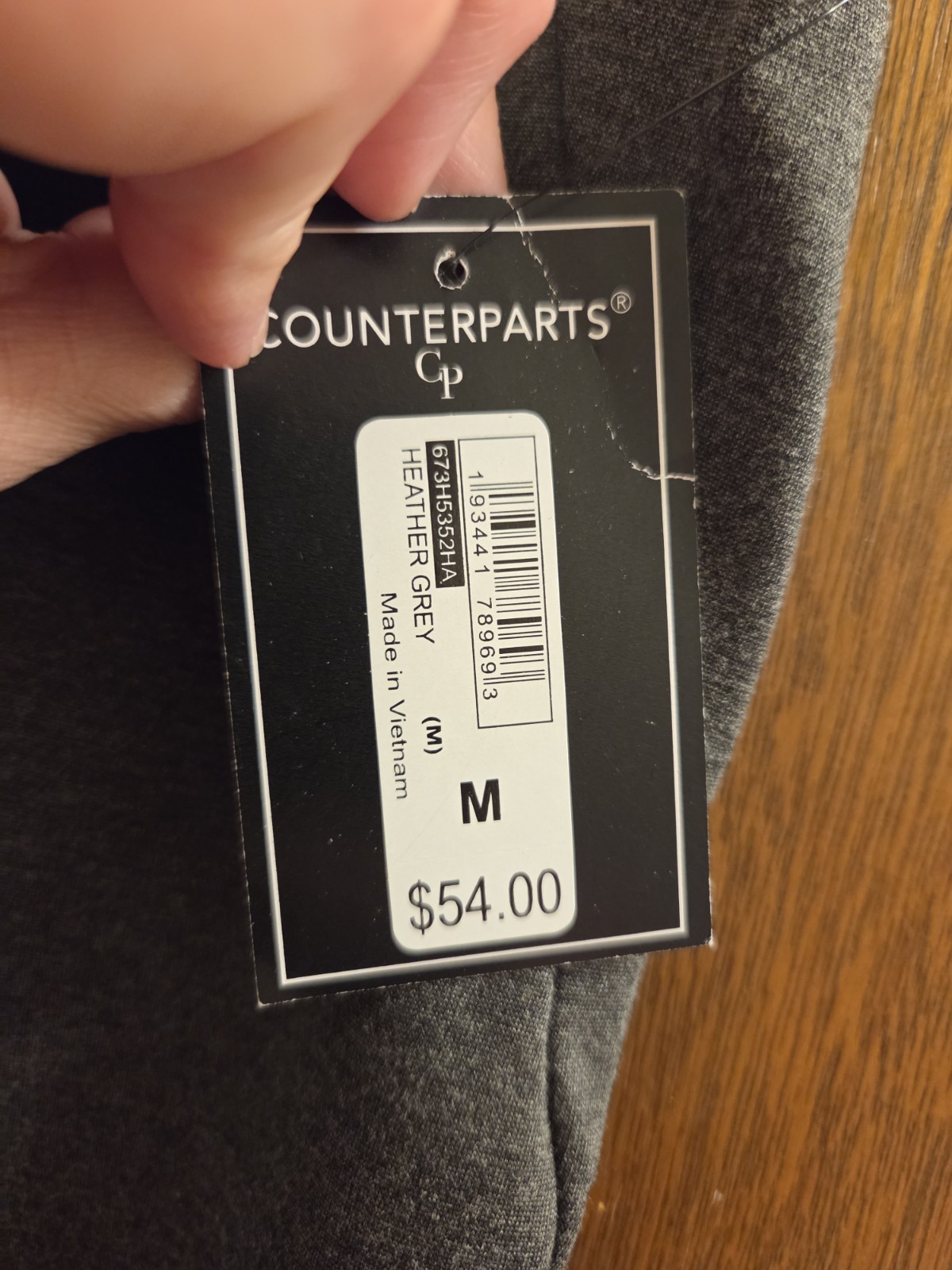 Counterparts Womens Medium M Heather Gray Pull On Pants New See Description