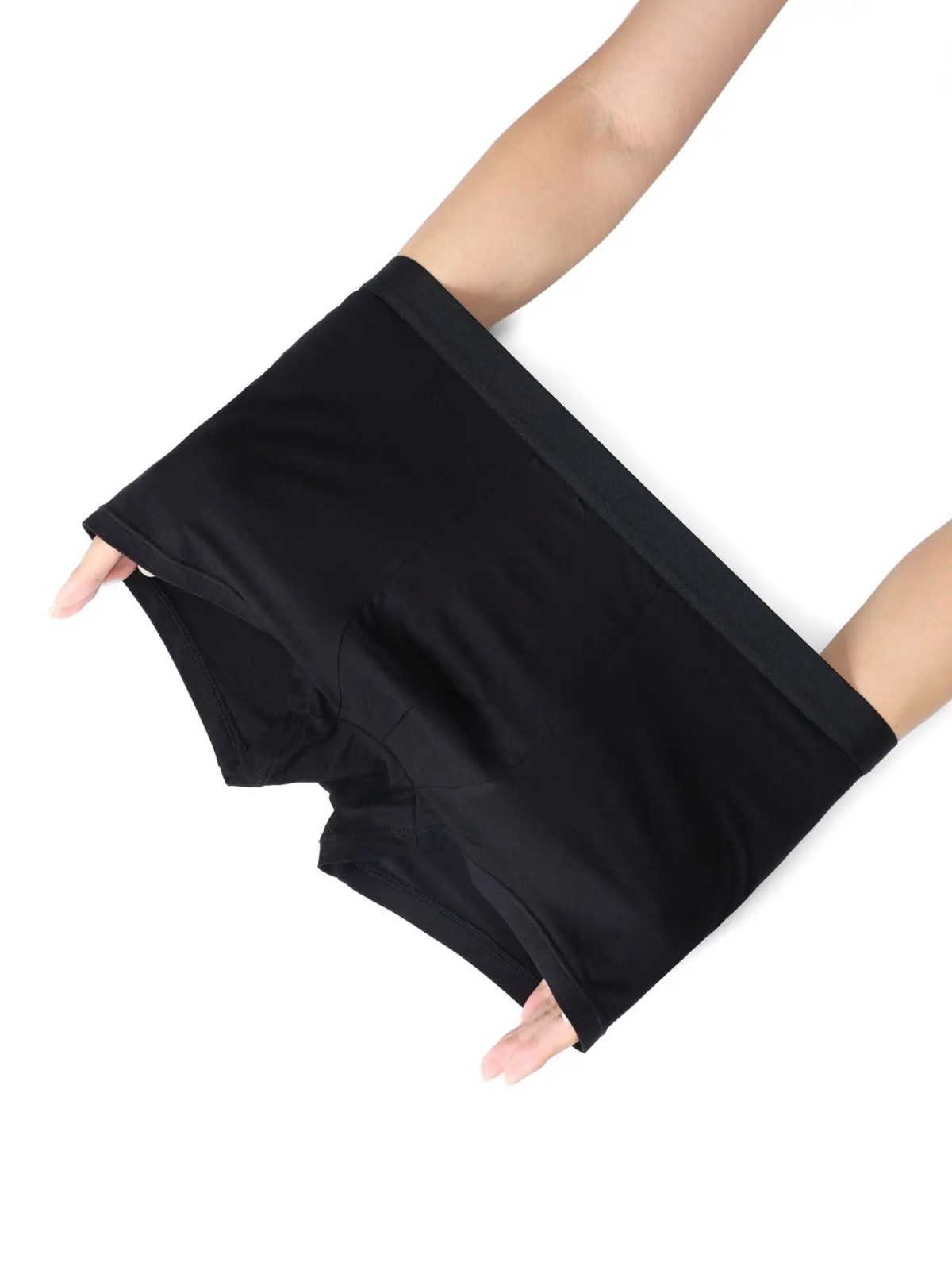 6pcs Men’s Bamboo Fiber Boxer Shorts Soft Breathable Underwear Solid Color Trunk