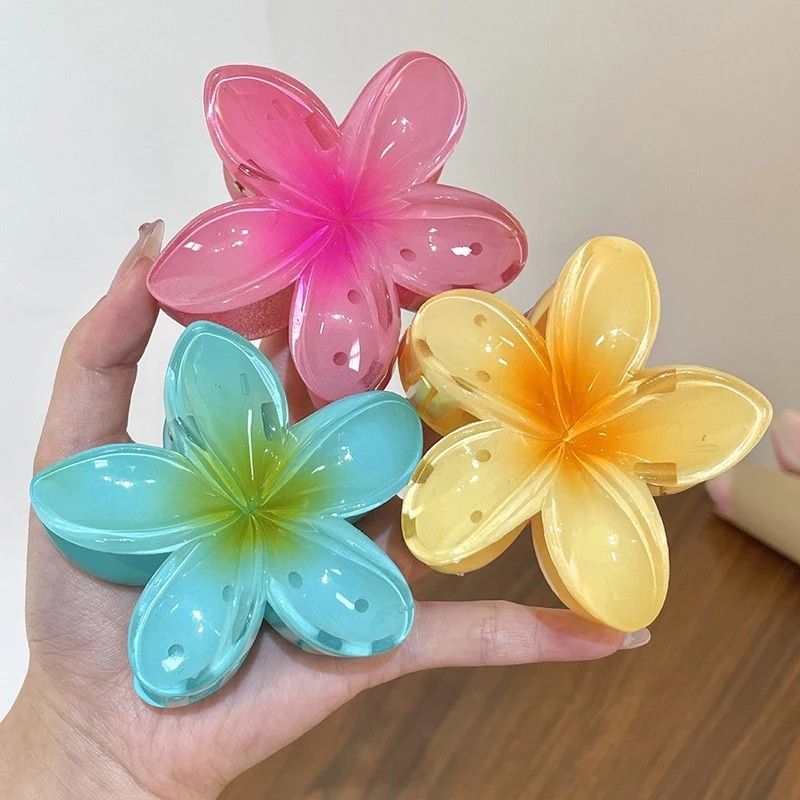 Fashion Flower Hair Clips For Women Bohemia Large Hair Claw Clamp Hairpins