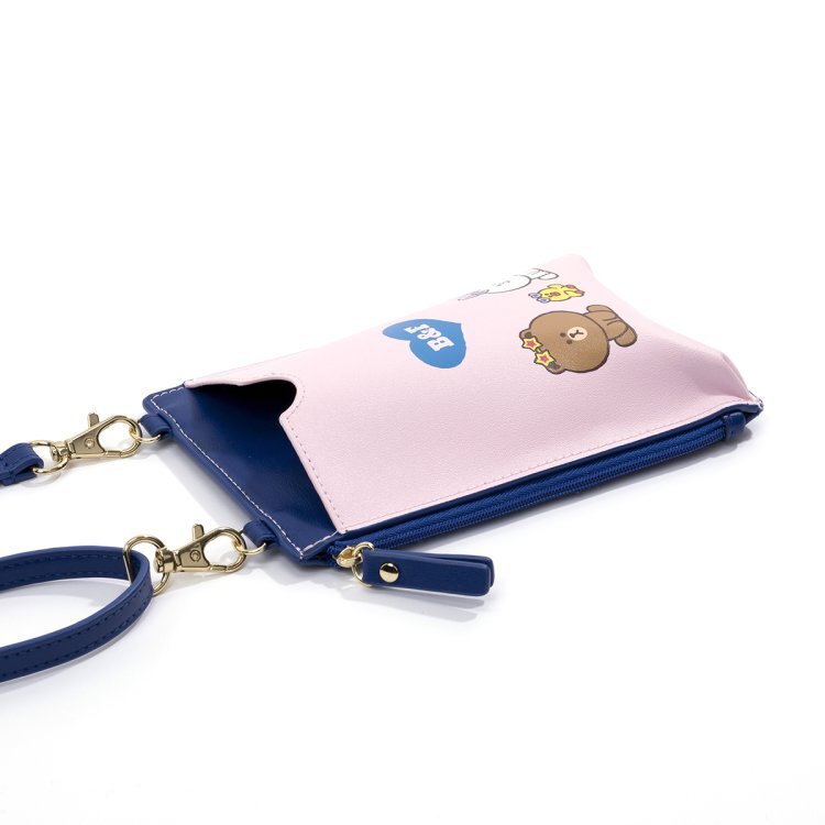 LINE FRIENDS Official BROWN & FRIENDS Mobile Phone Shoulder pochette JAPAN NEW