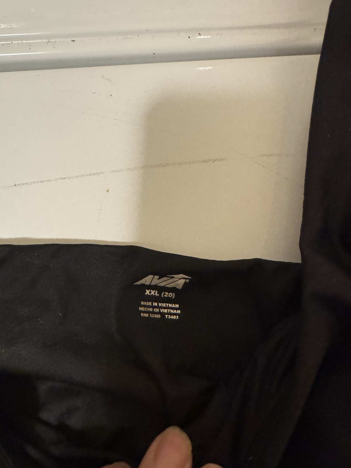 Avia Activewear Set with Sports Bra And Leggings Black Size Size XXL 18/20