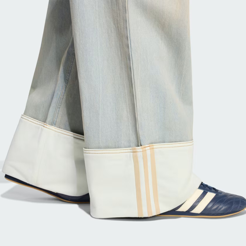adidas women VINTAGE WIDE LEG JEANS