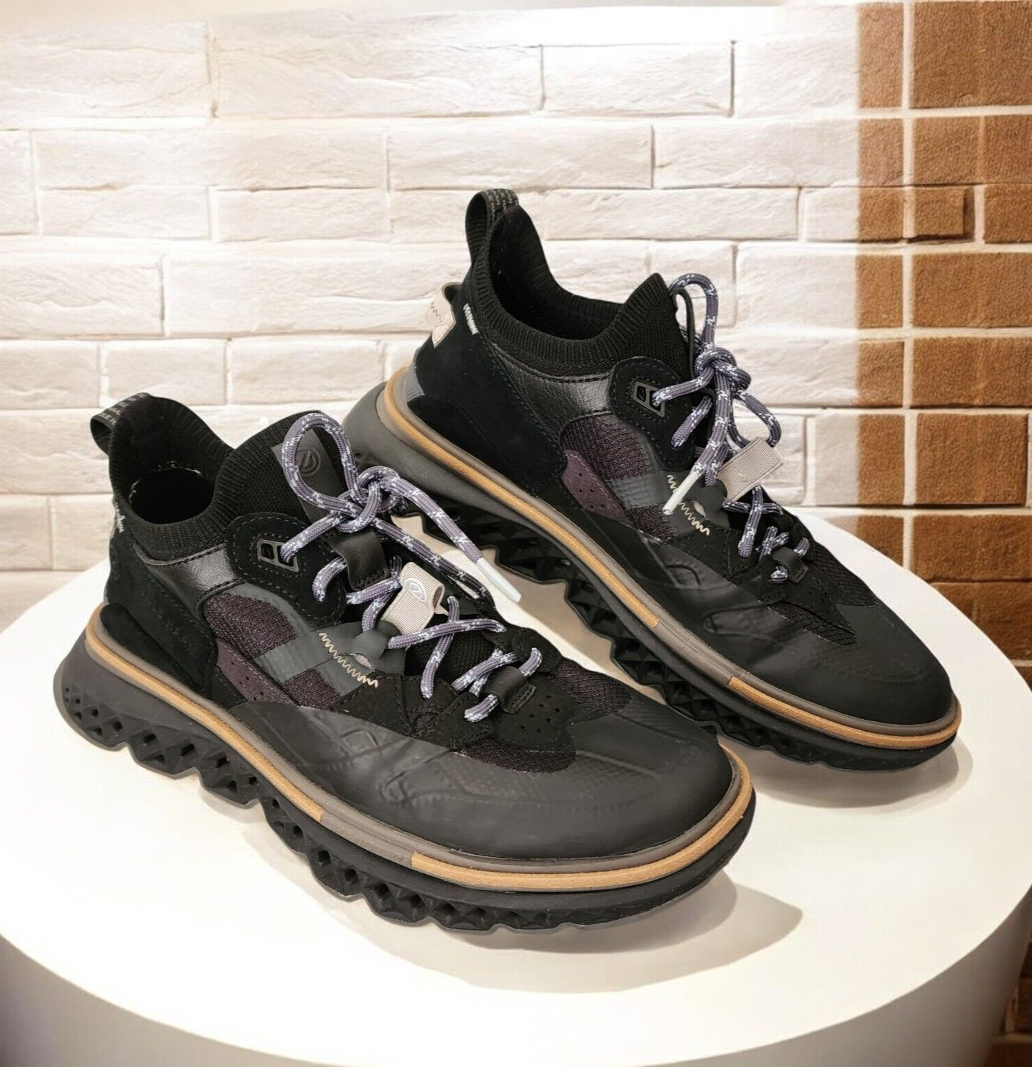 COLE HAAN 5.ZEROGRAND WRK Women’s Shoes 8.5 B Black Dark Pavement Gray Brown