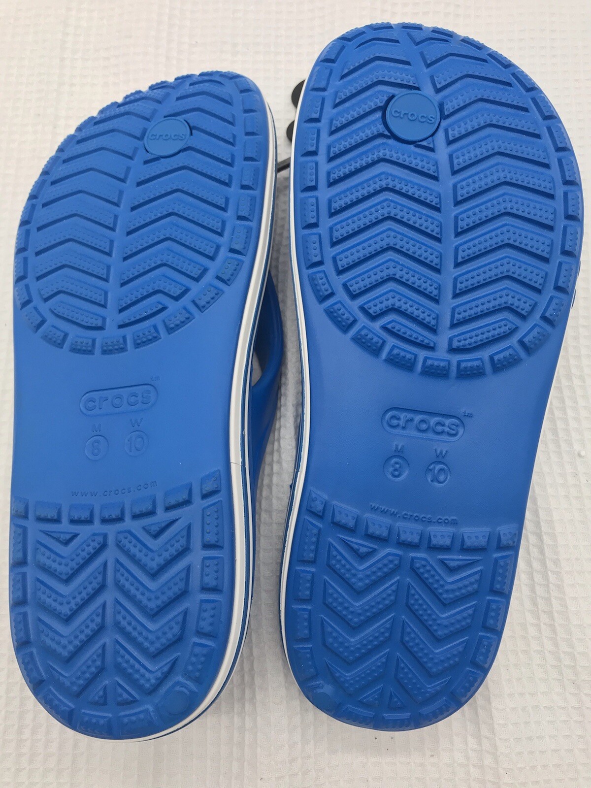 Crocs Bayaband Flip Flops Sandals Sz Mens 8 Womens 10 Robin Blue Lightweight