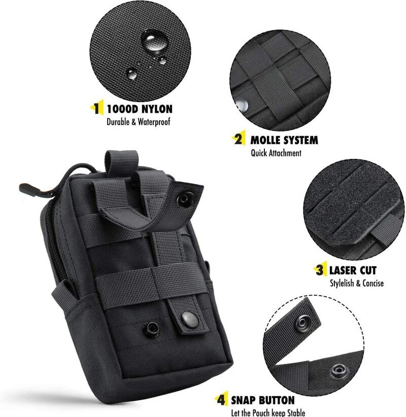 Tactical Molle EDC Pouch Cellphone Pouch Holder Utility Gadget Organizer Bag US