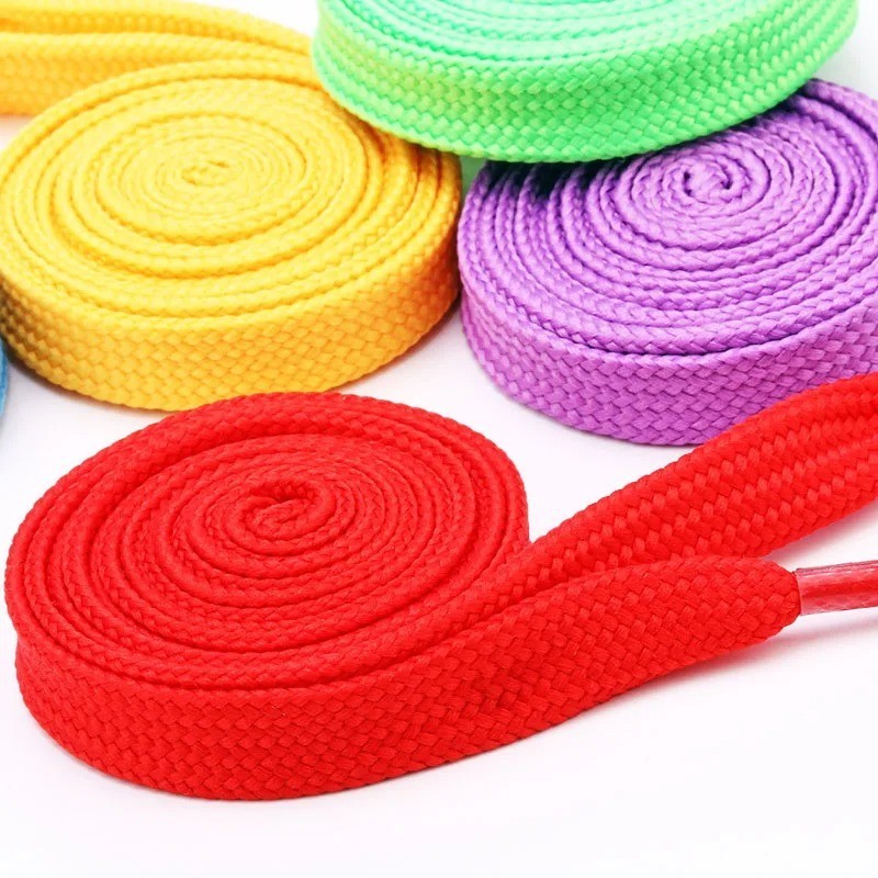 Fat Shoelaces Thick Flat 3/4″ Wide Shoelaces Solid Color for All Shoe Types