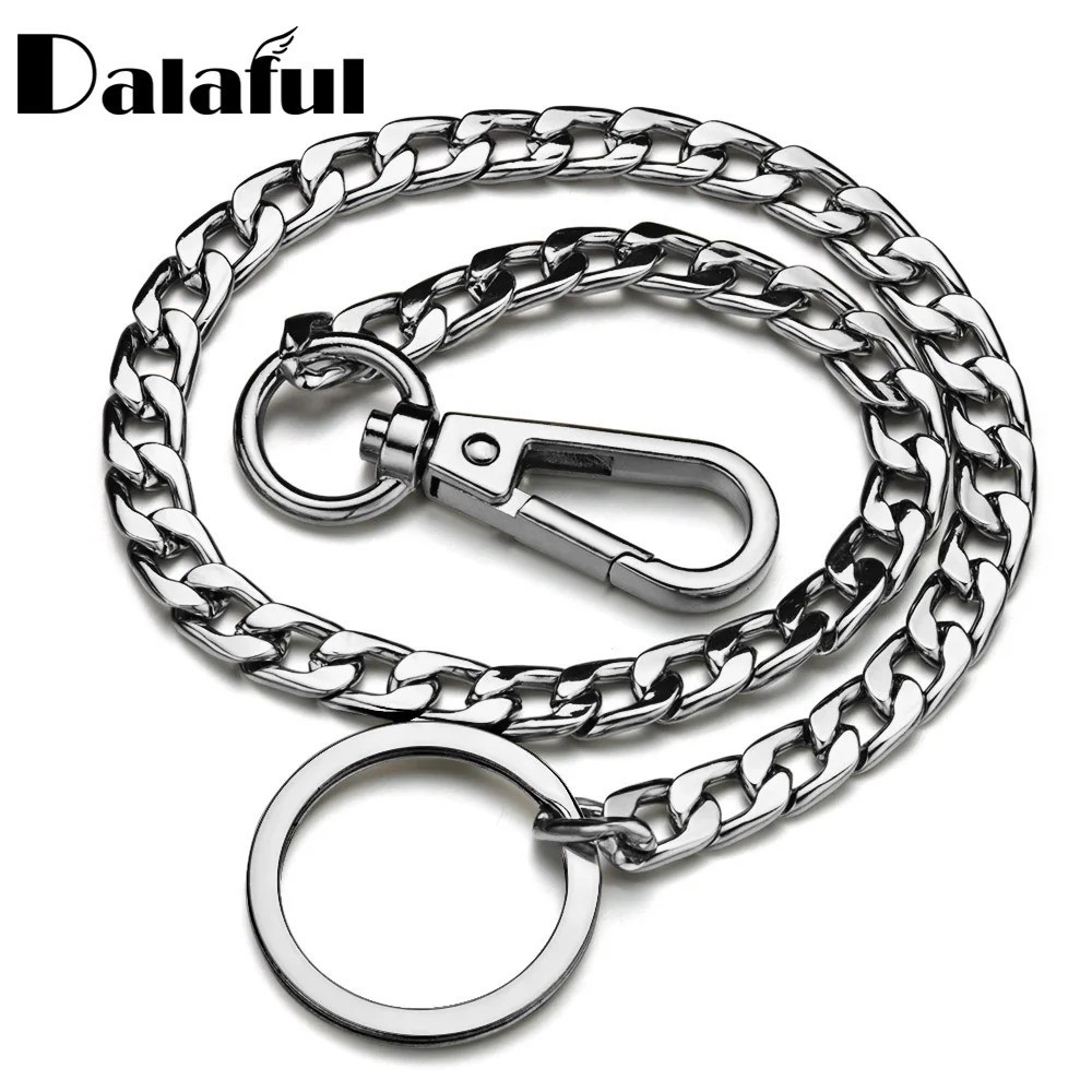 Heavy Duty Punk Wallet Chain 20″ Stainless Steel Jean Key Chain for Men Women