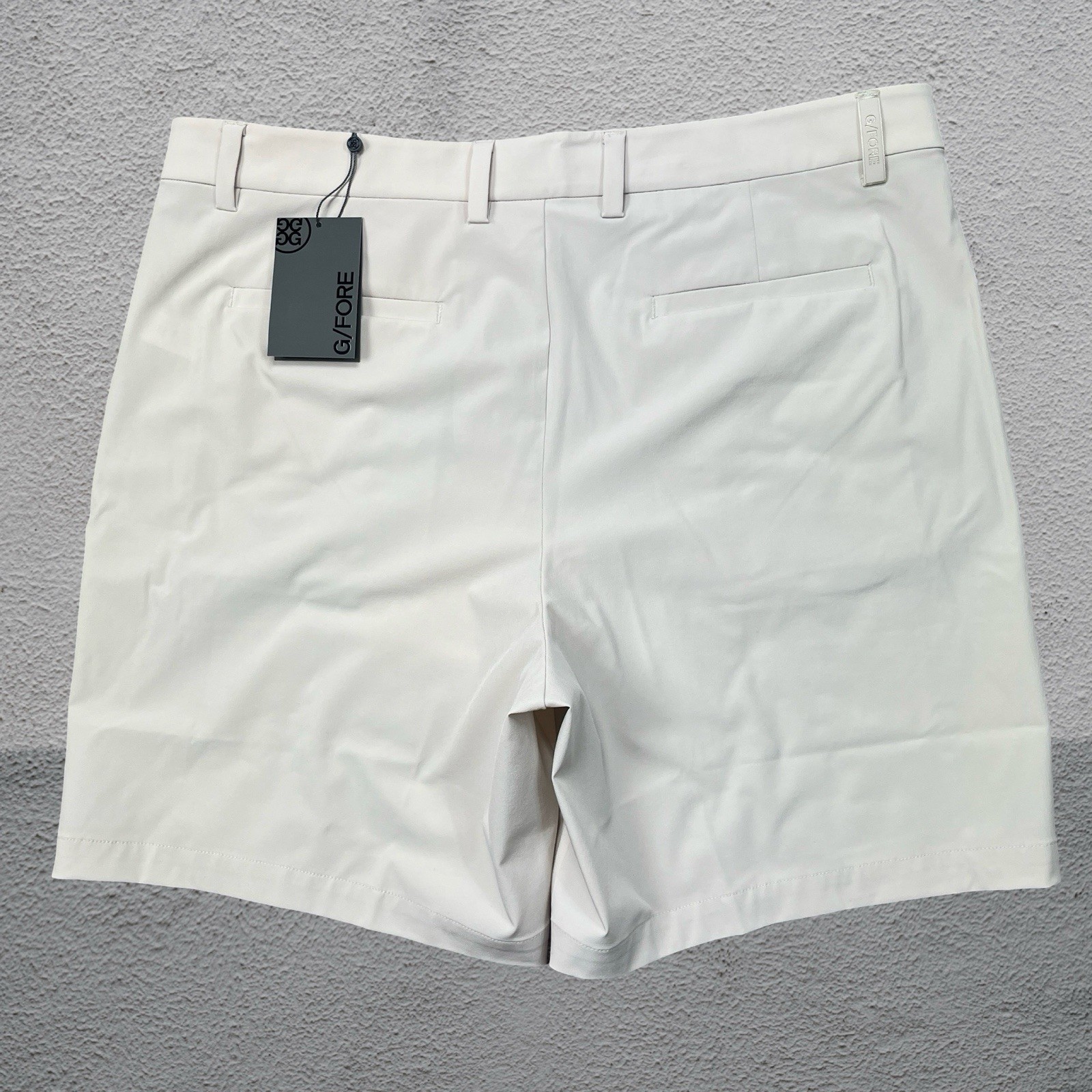 G/Fore Performance Fabric 4-Way Stretch Maverick Shorts Stone Golf Men’s 38