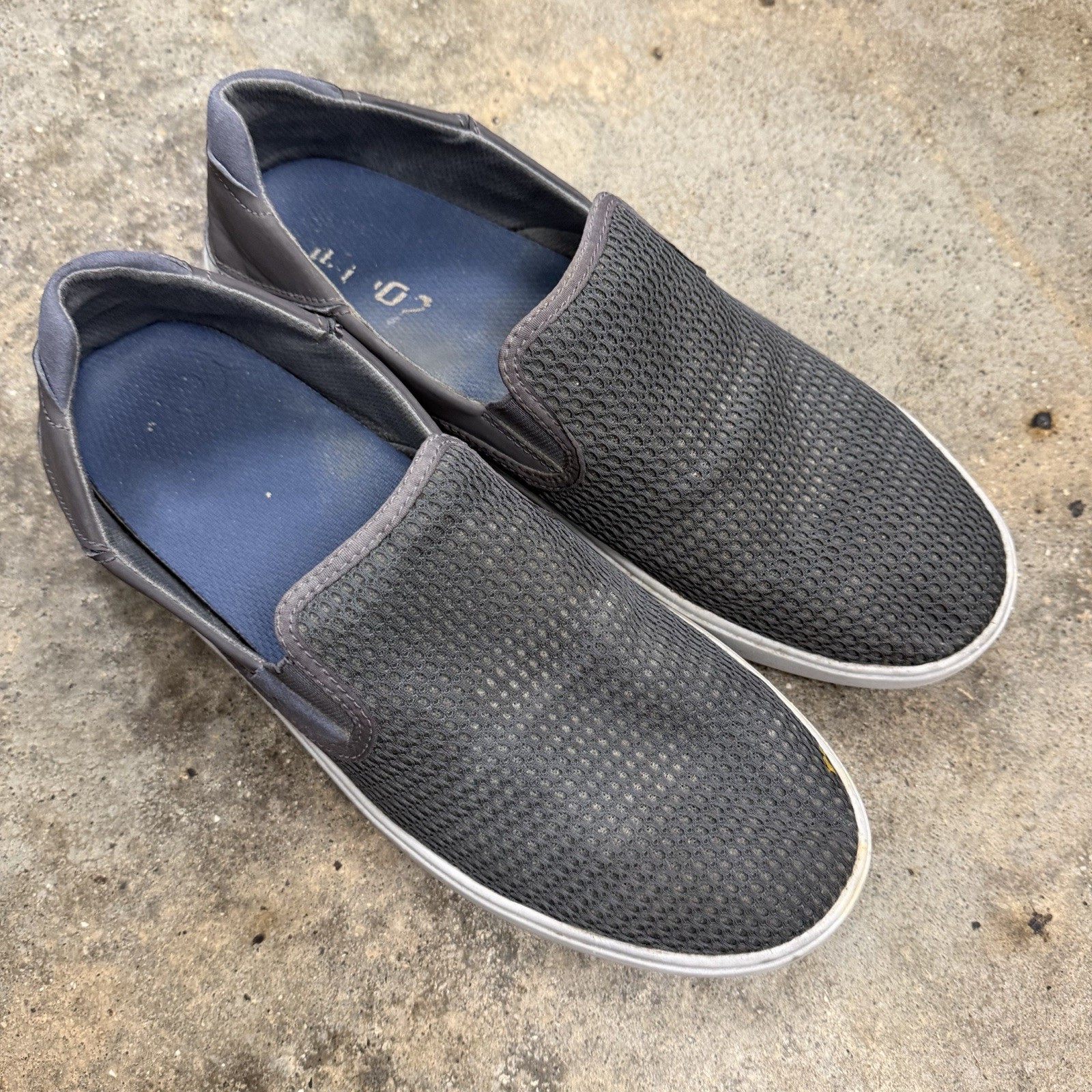 Olukai Lae’ahi Slip On Sneakers Shoes Mens 10.5 Grey Gray Mesh Casual