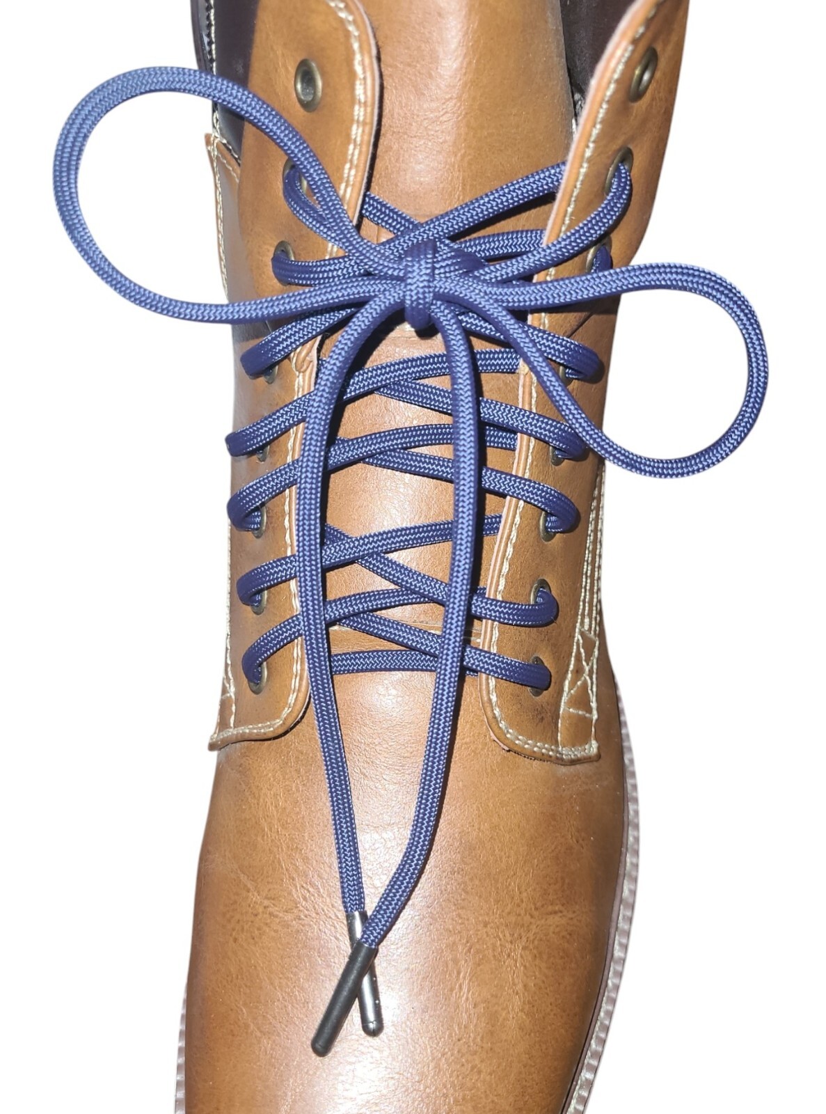 1 Pair Pack: 550 Paracord with Black Steel Tips; Strongest boot laces Available!