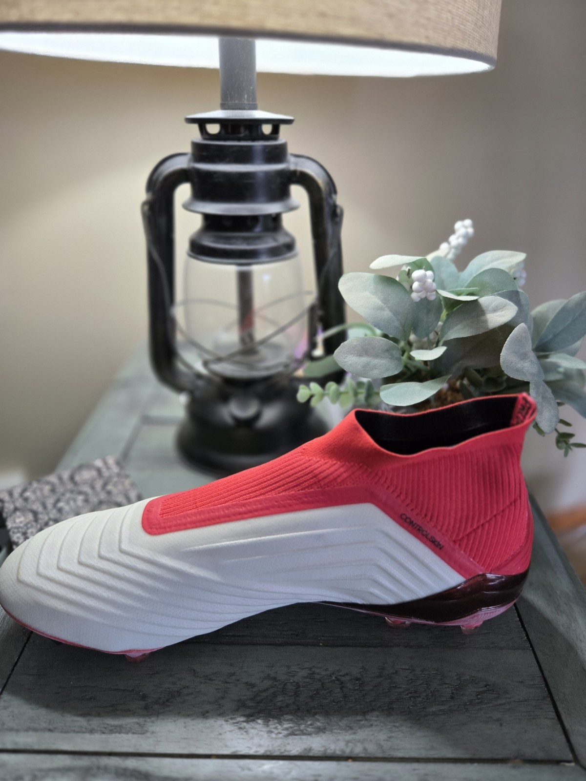 adidas Predator 18+ FG/AG Cold Blooded – Footwear White/Core Black/Real Coral