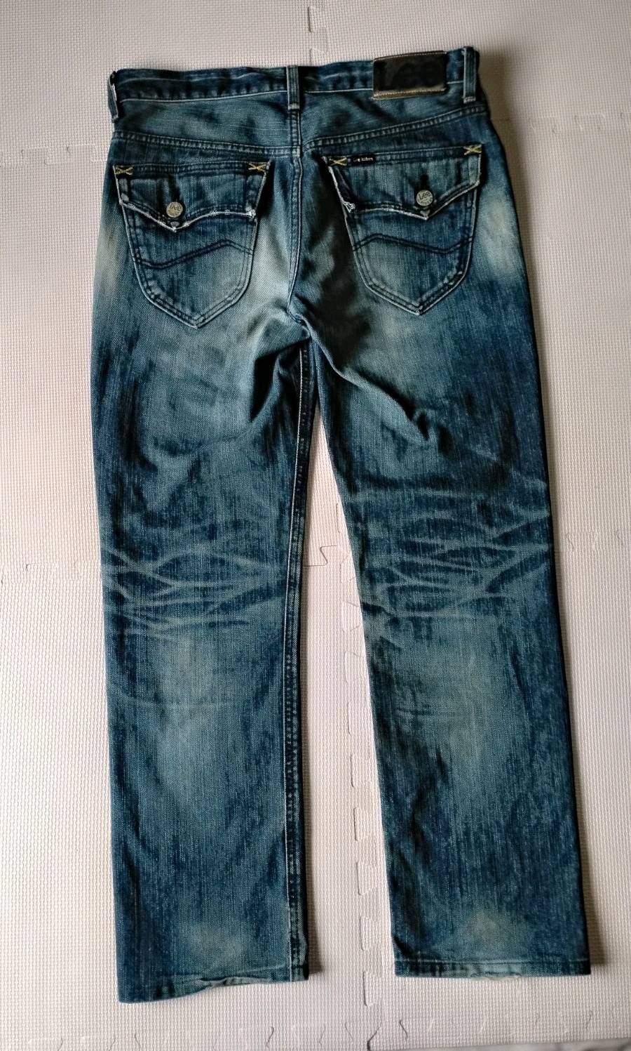 Lee Riders Gold Label LM2205 Bootcut Flare Denim Jeans Distressed Made In Japan
