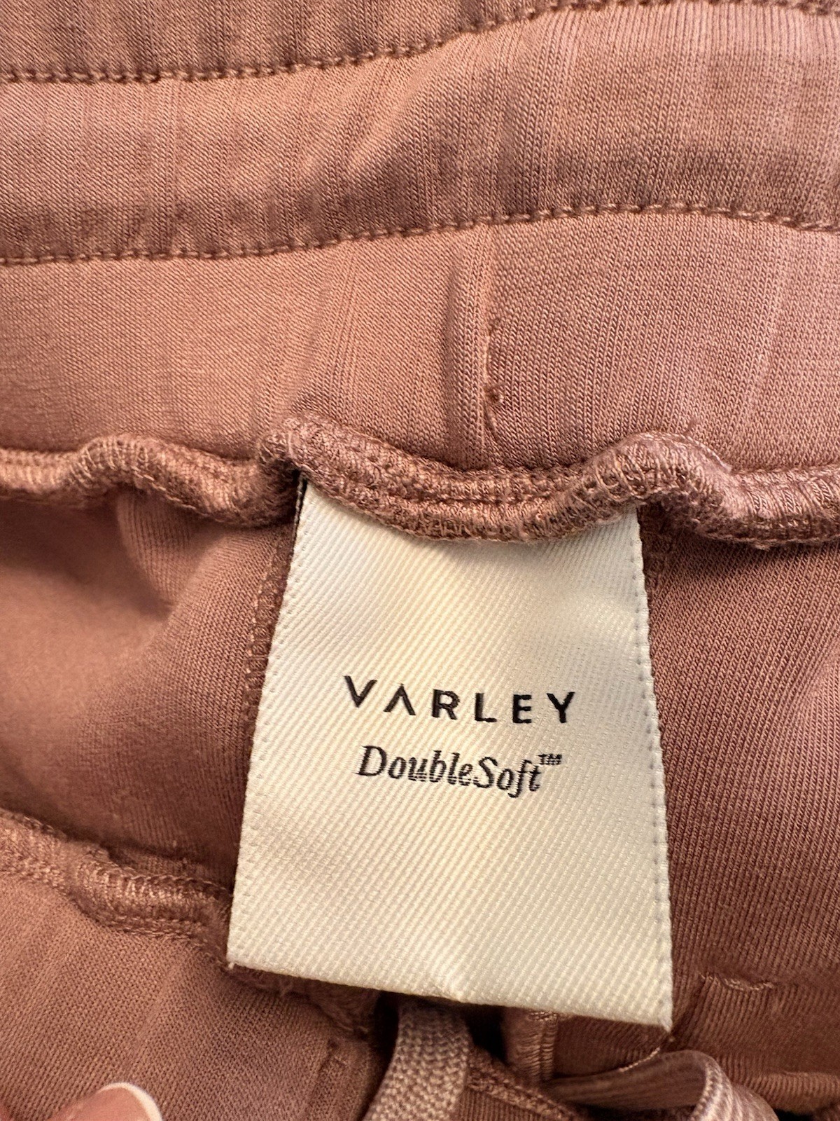Varley Sz S Doublesoft 2 Pc Set Hawley Half Zip Sweat Slim Cuff Pant 27.5 Antler