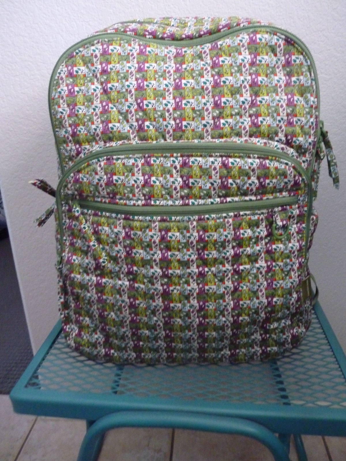 Vera Bradley Women’s Large Bancroft Backpack Ribbon Plaid NWOT