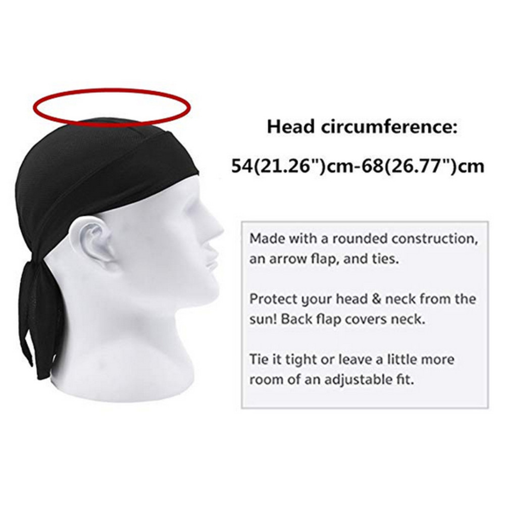 Motorcycle Head Wrap Biker Du Do Bandana Paisley Doo Rag Cooling Skull Cap Durag