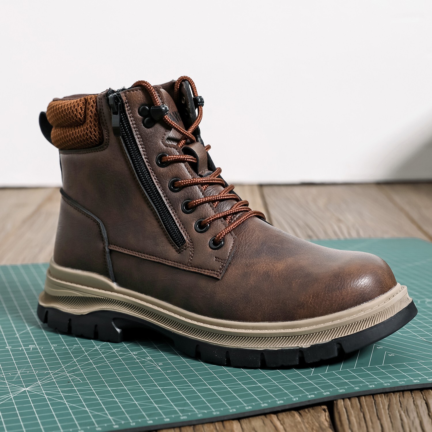 Indestructible Mens Work Boots Steel Toe Safety Shoes Waterproof Slip Resistant