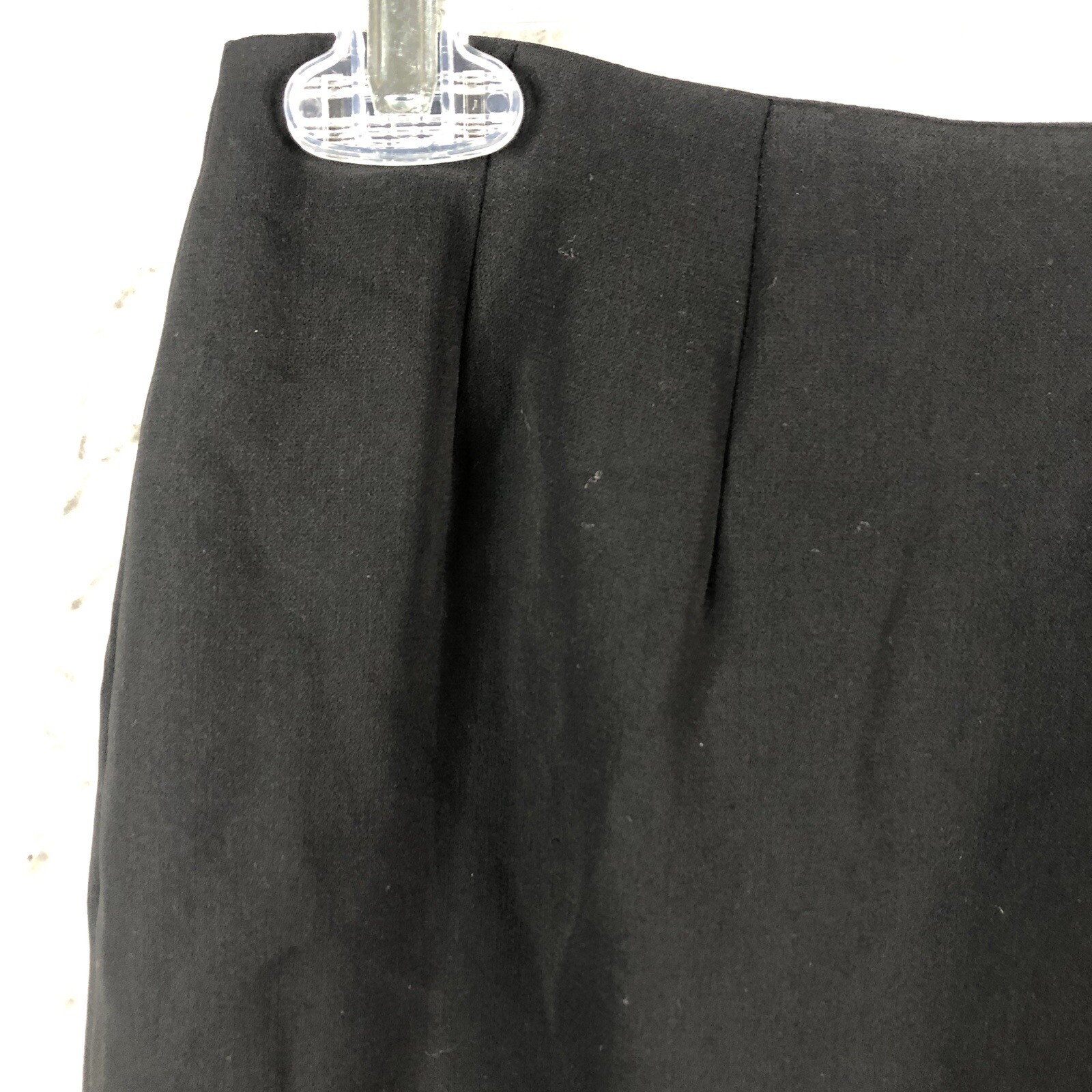 Vintage Yansi Fugel Maxi Skirt Womens 2 Black Old Money Back Slit Formal NEW