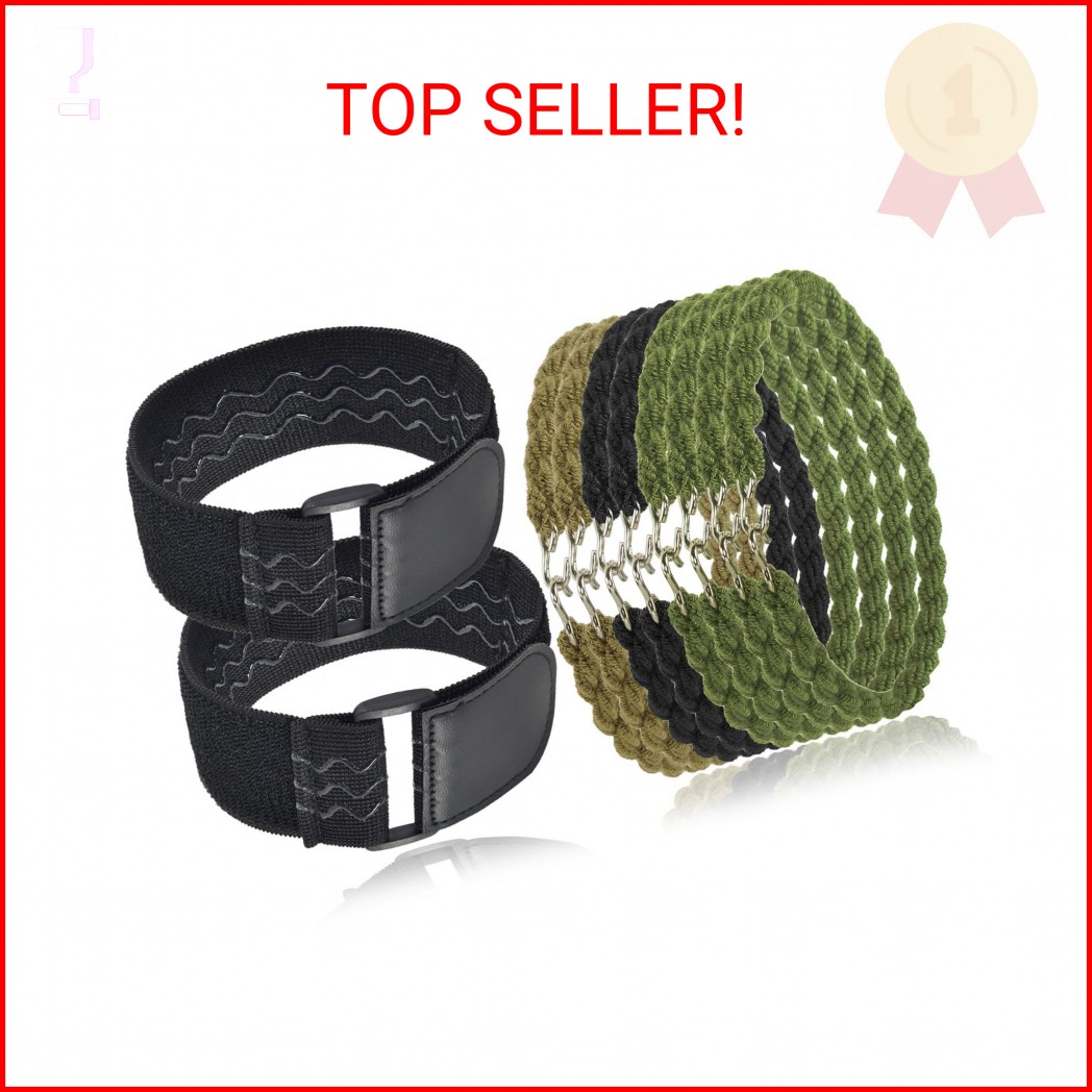 10PCS Boot Blousers Military, 2PC-Upgraded Boot Blousing Straps Nylon Widen & St