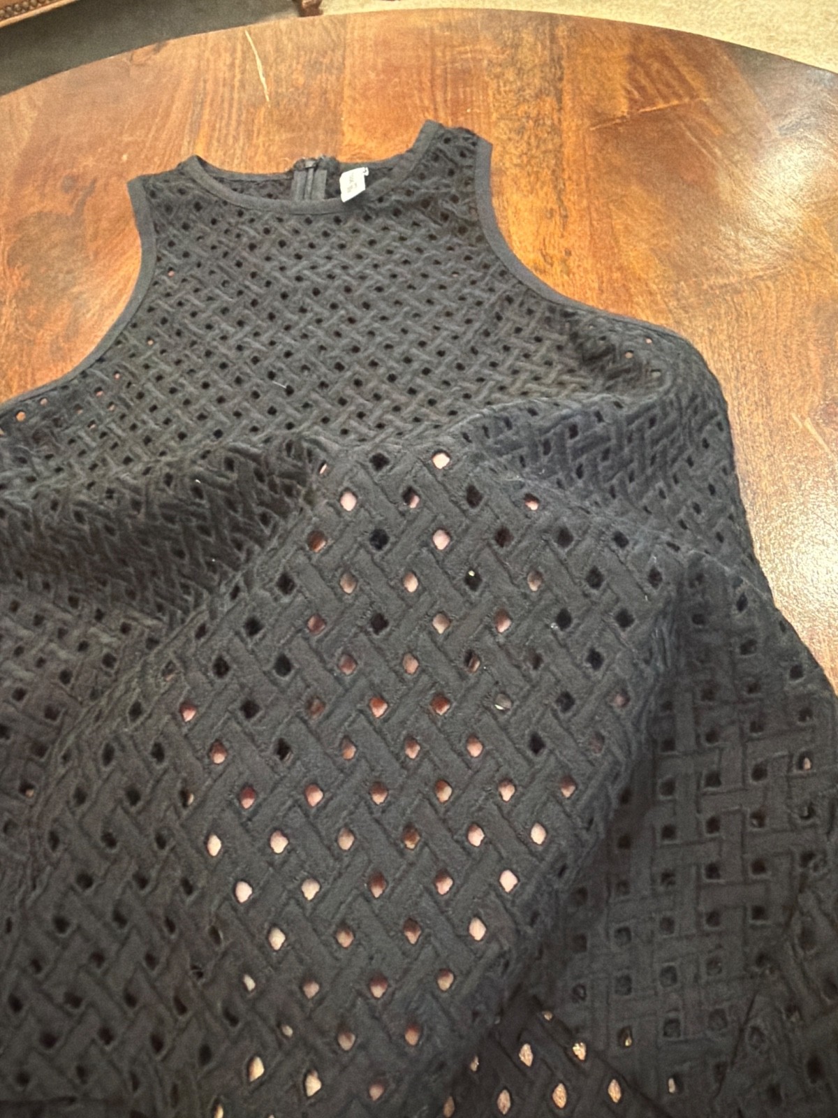 bec and bridge black racer back top