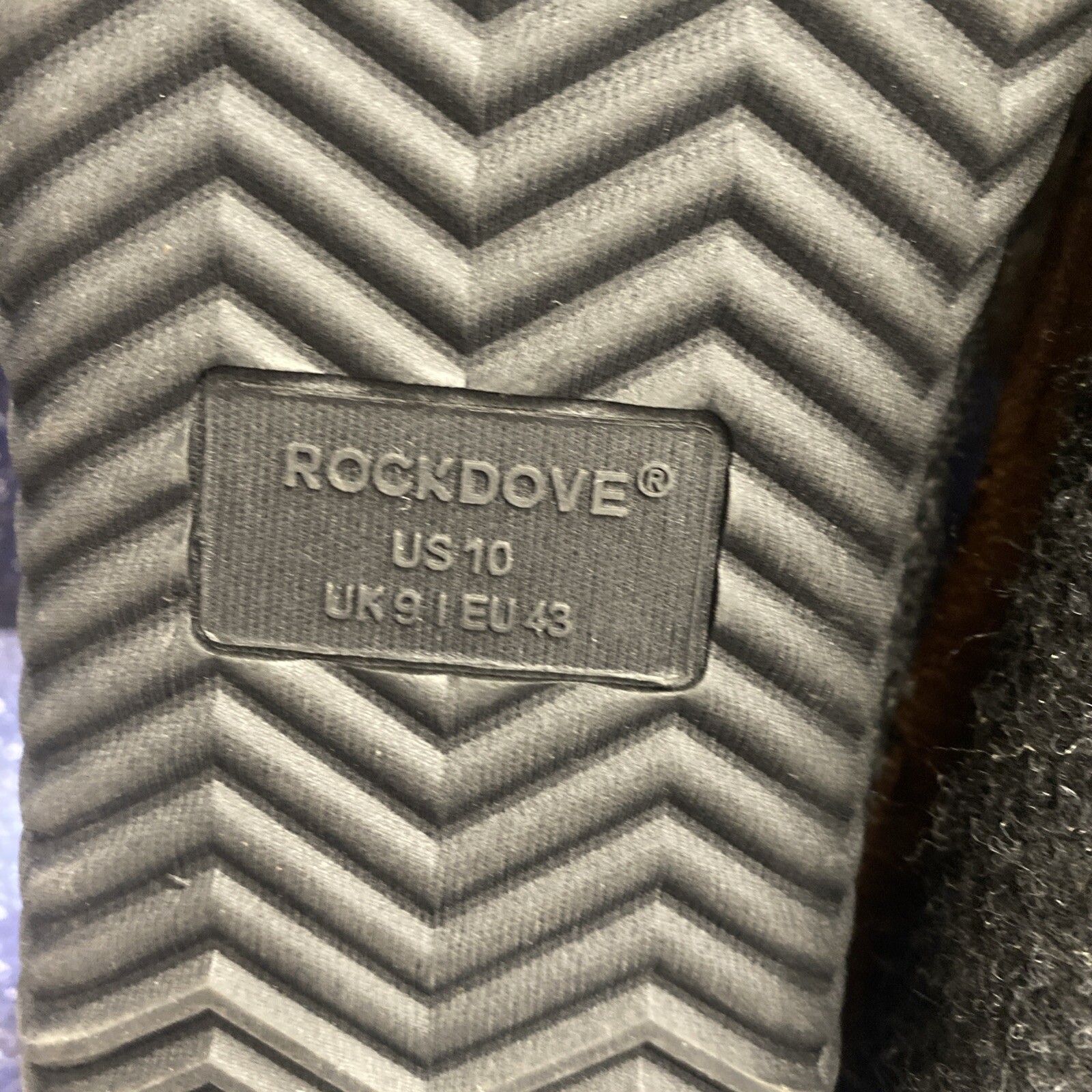 RockDove Men’s Hearthfire Memory Foam Moccasin Slipper Black/Dark ASH Size 10