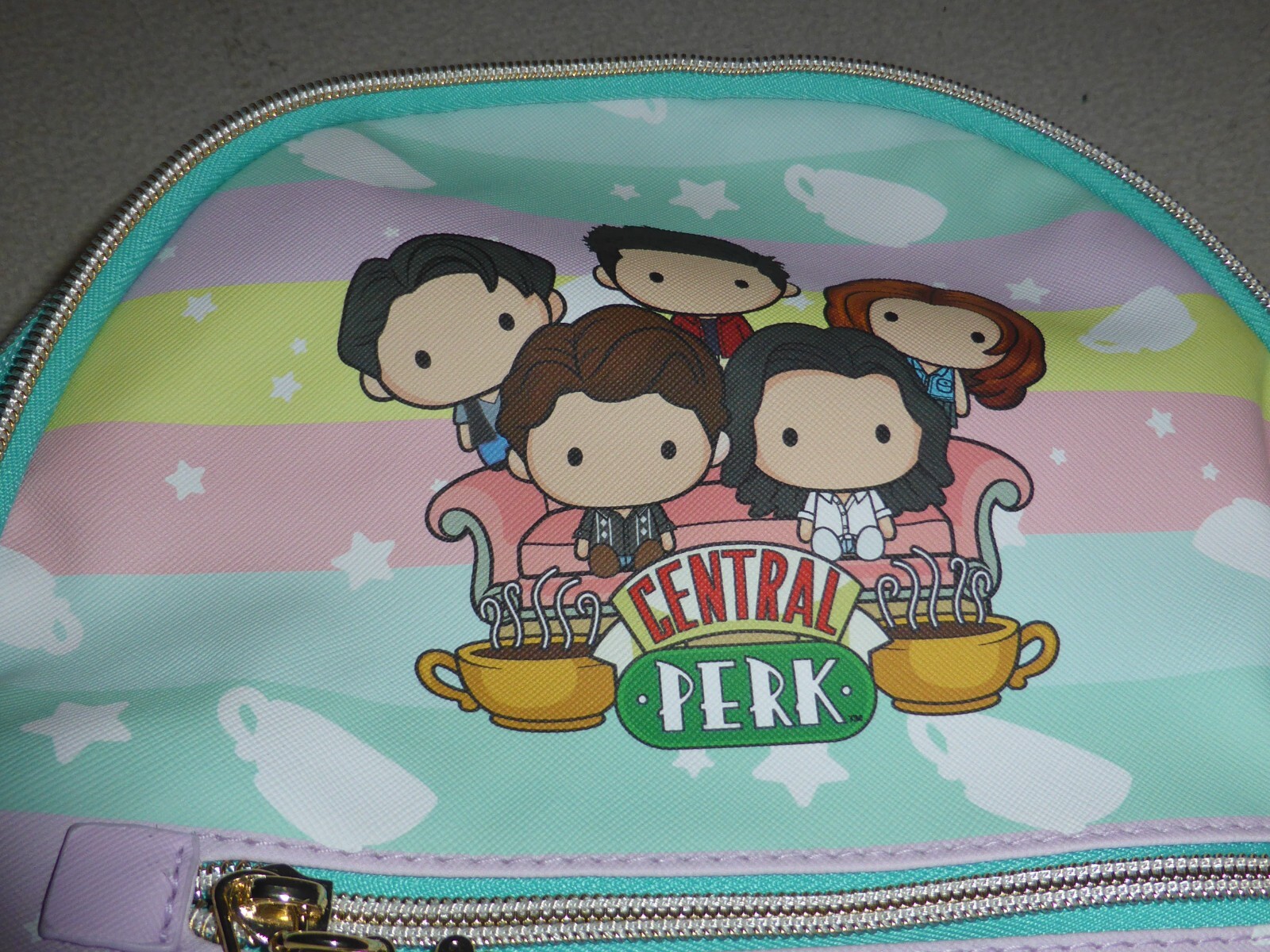 NEW CENTRAL PERK MINI BACKPACK FRIENDS BIOWORLD CHANDLER RACHEL PHOEBE JOEY NWT