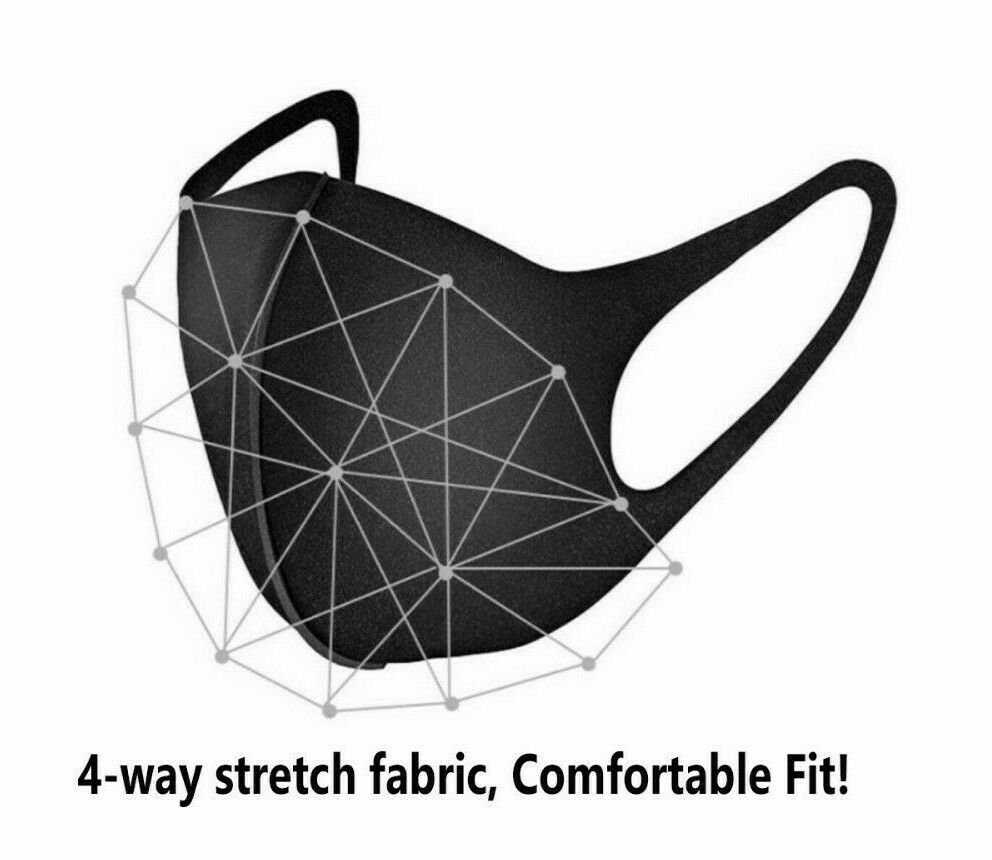 NEW black fashion face mask washable and reusable Mouth & Nose Cover US SELLER