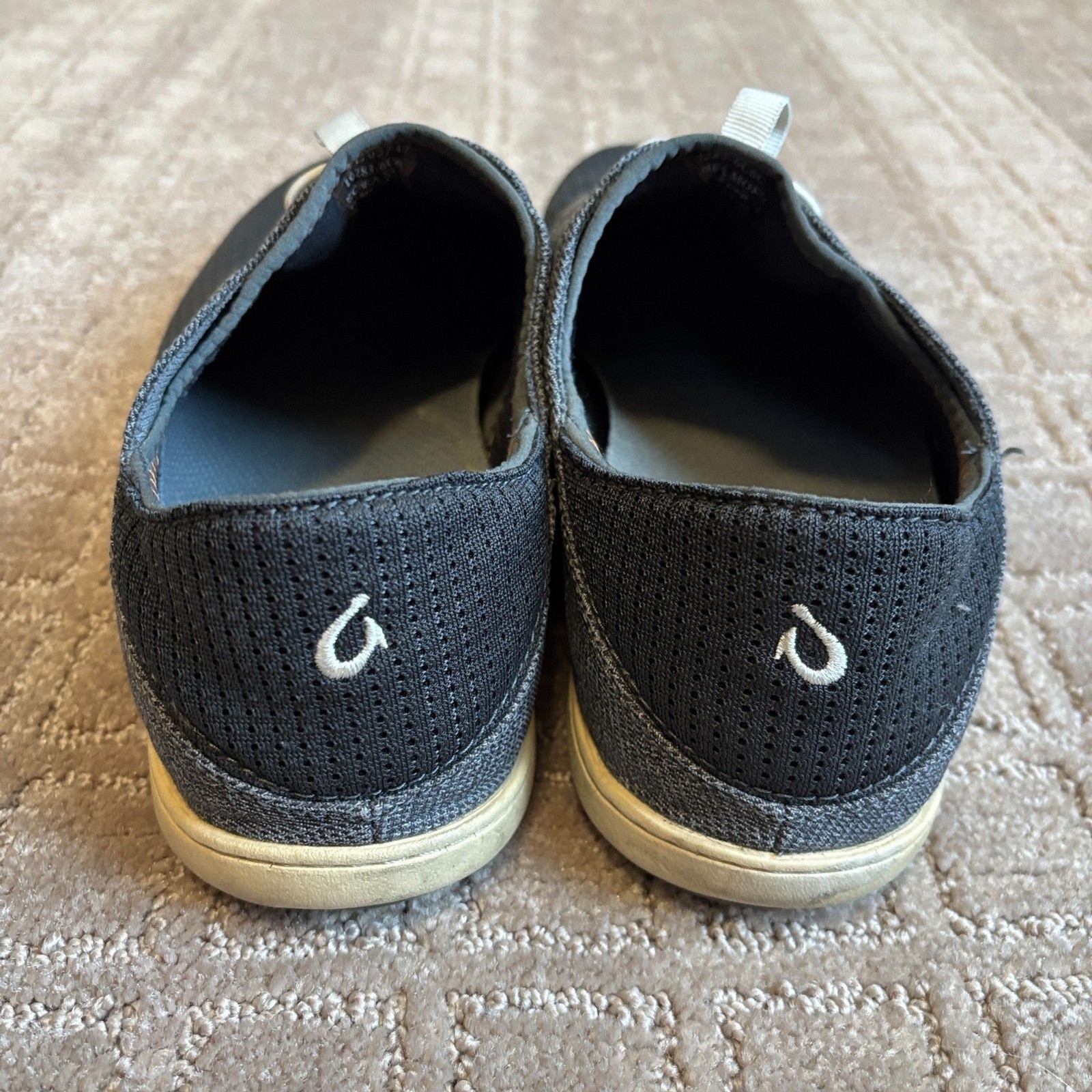 OluKai Nohea Moku Slip On Boat Shoes Mens 9 Drop Heel Land Water Casual No Tie