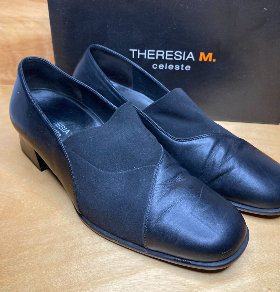 Theresia M Celeste Leather Black Dress Shoes Women’s US Size 8 LKN