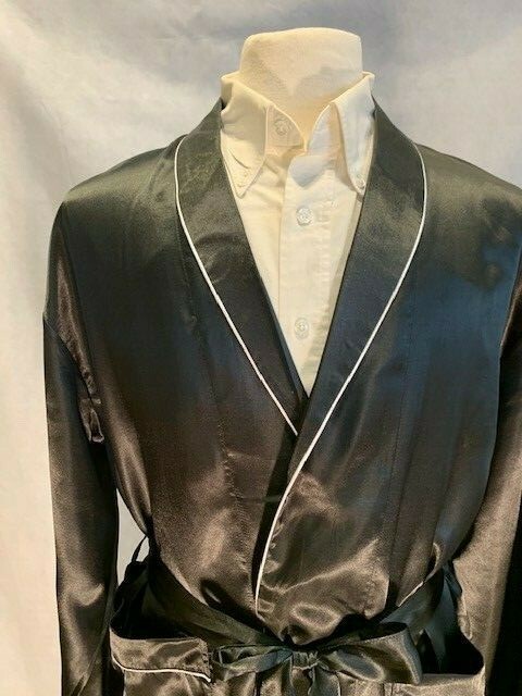 Mens Silk Satin Robe -Designer High Quality 5 Day Delivery-FAST SHIP- 27k Sold
