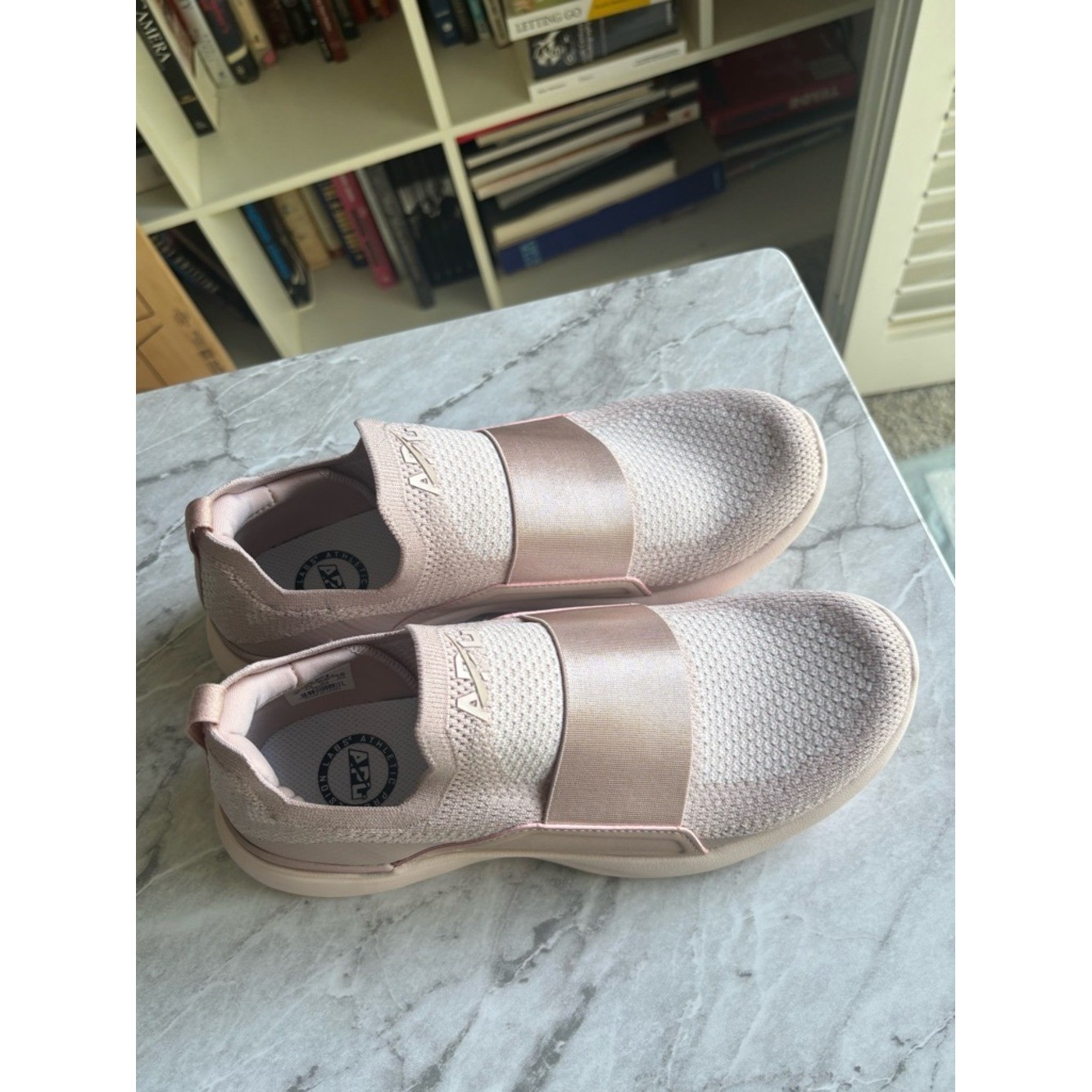 APLWomen’s Tech Loom Bliss Slip-On Sneakers in Blush Pink Size 8