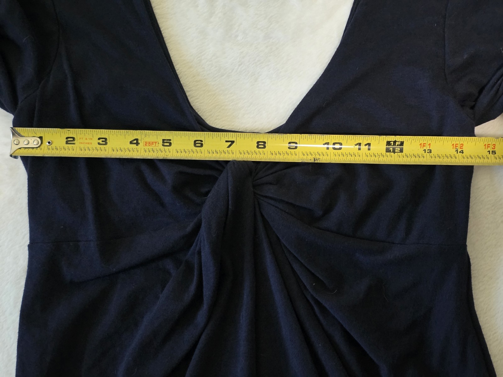 Victoria’s secret Womens Medium Navy Twist Knot Low Cut Bra Tops Shirt Y2K RARE