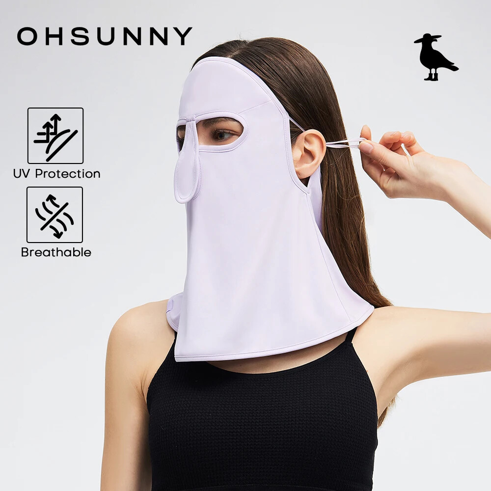 Oh! Anti-UV Face Covering Neck Gaiter UPF 50+ Bandana Sun Block Facial Shield