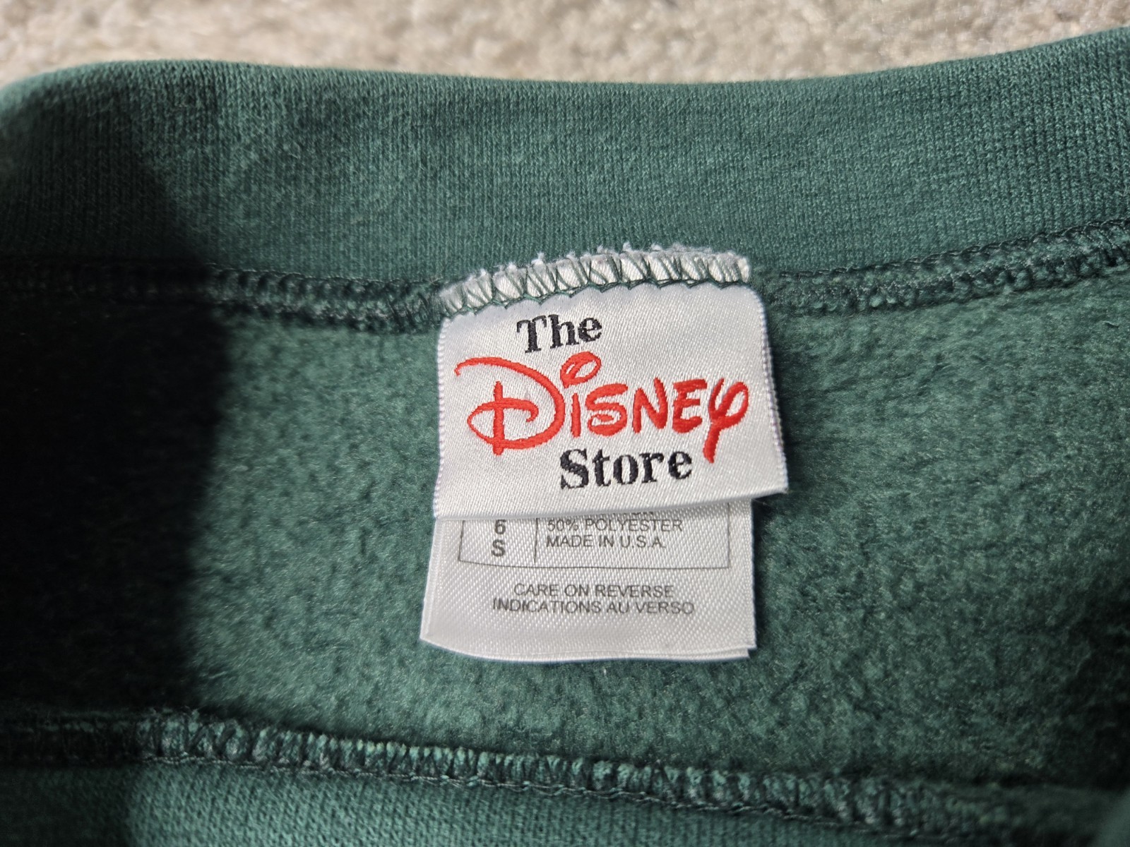 Vintage Disney Store Crewneck Sweatshirt Tigger Graphic Size 6 Kid’s USA Made