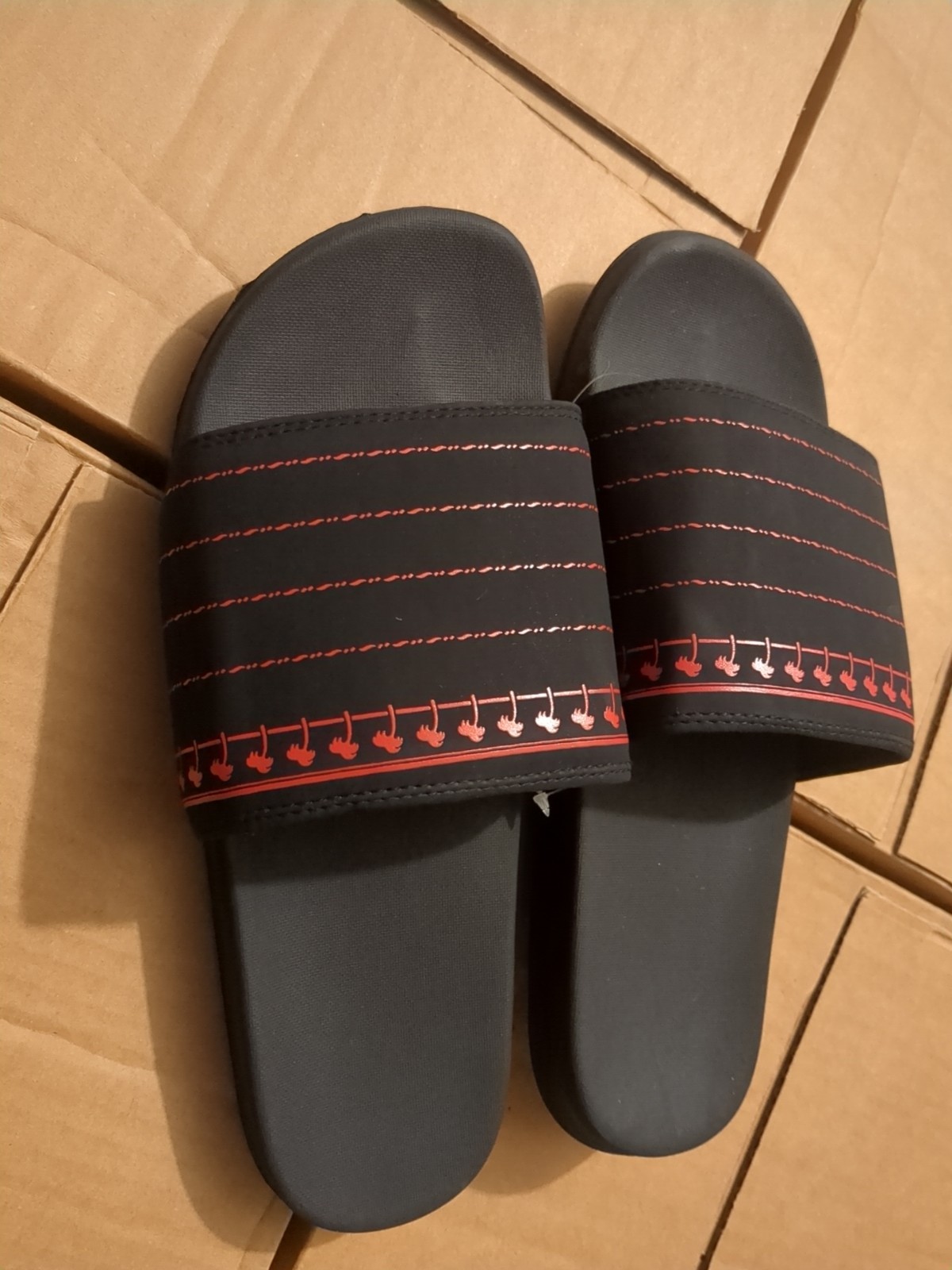 In-N-Out Burger 🌴 Drink Cup Slides Palm Tree LTD Edition BLK/RED Men’s Size 12