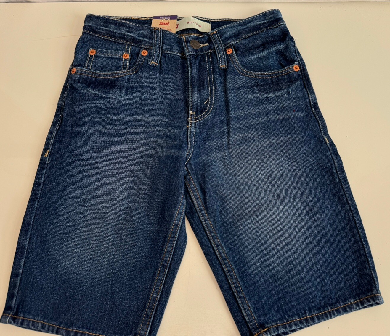Levi’s Boy’s Kids 511 Slim Short Size 10 W25 New Tags $40.00 Denim