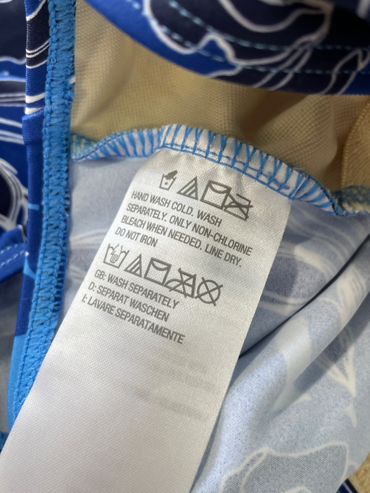 Denim and Co Beach Faux Wrap Tank Swim Romper Size 10 Tranquil Blue Pool Resort