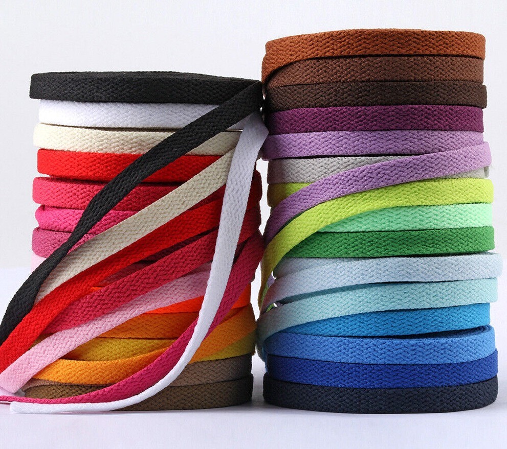 FLAT Athletic SHOE LACES 47″, 53″, 55″, Sport Sneaker Boot Shoe Strings