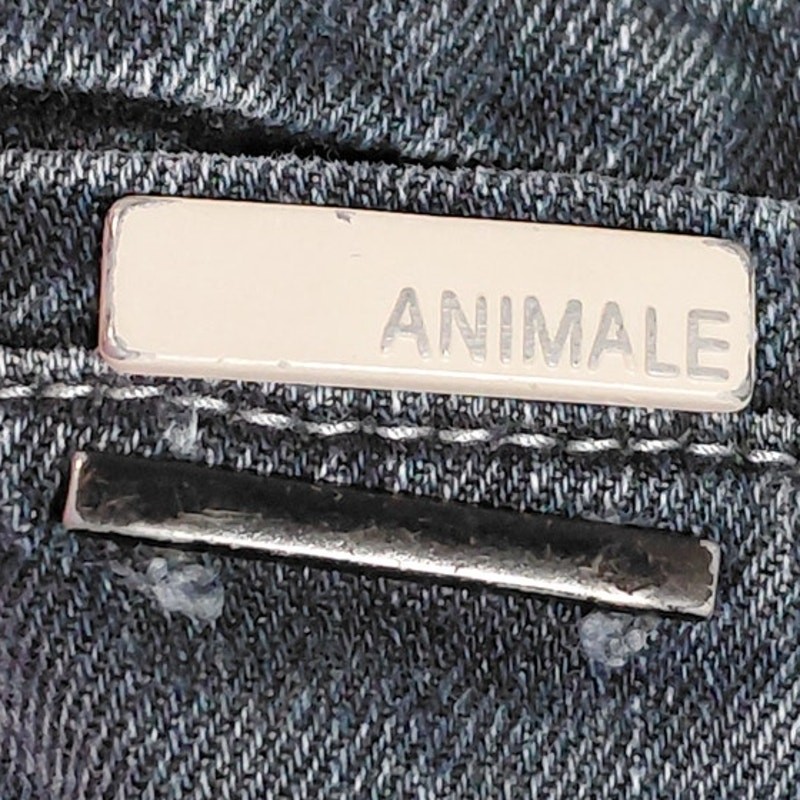 Animale Flare Jeans Dark Wash Mid (10-12 in) Regular Denim Women Size 36