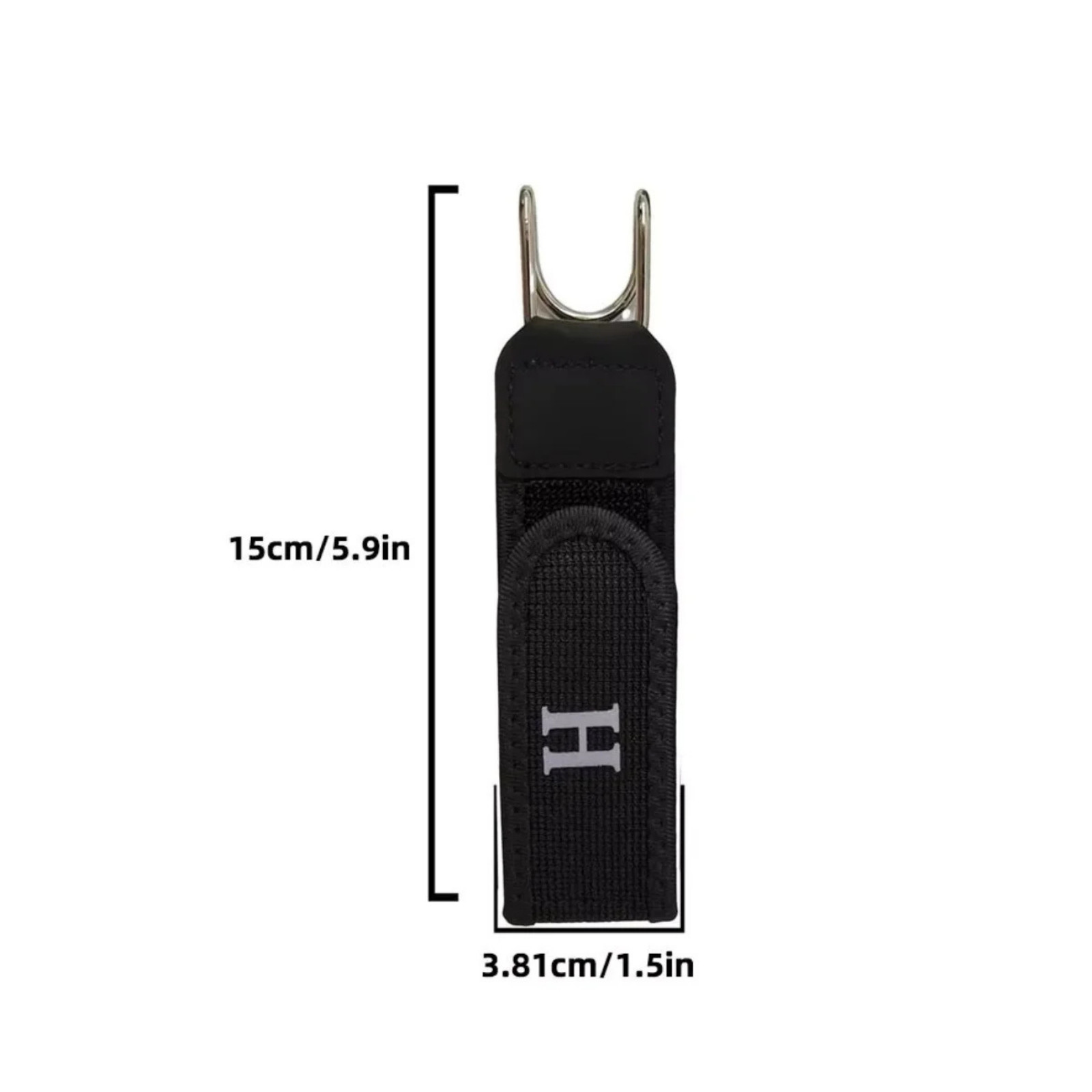 2PCS Tactical Metal Hook Elastic Belt Buckle-Less Invisible Waist Belt Closure