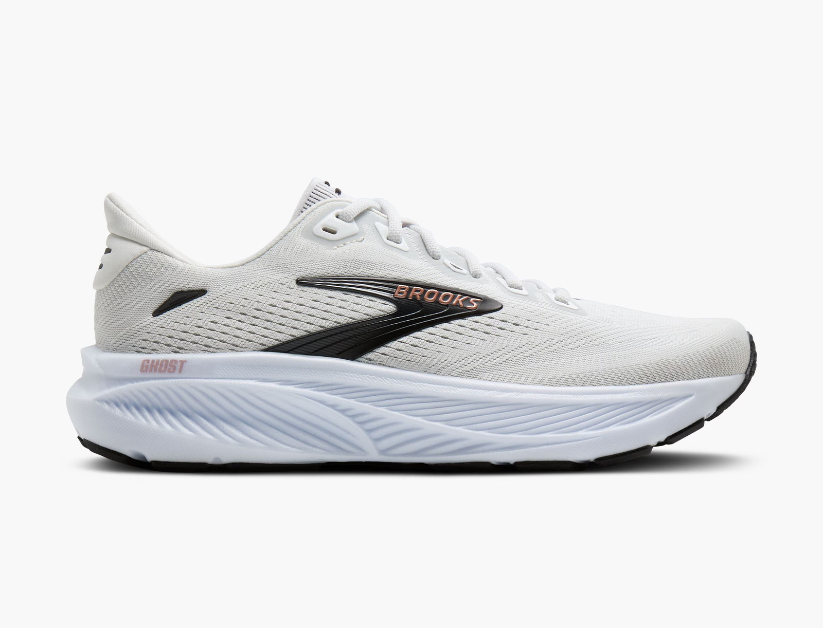 Brooks Women’s Ghost 18 White/ Black/ Rose Gold 120482-1B-105