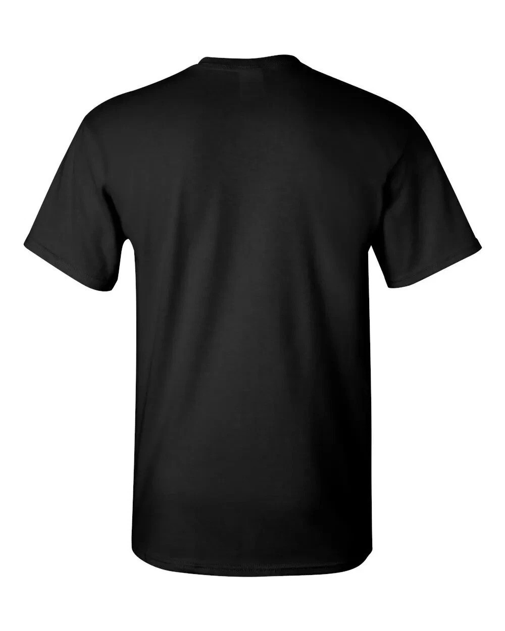 Gildan (6-pack) Black Solid Heavy Cotton Short Sleeve Blank T-Shirt S-2XL