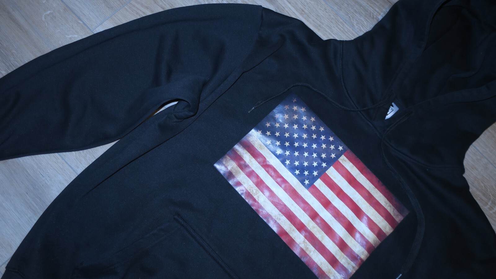 Boss Wear Men’s XL USA American Flag Hoodie Sweatshirt Pride United States ✅